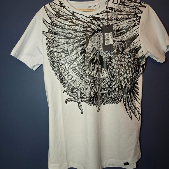 EAGLE FLIES TO THE HEART Left Point Tshirt Size S - Picture 1 of 6